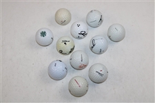 Elder, Snead, Littler & Eight (8) others Signed Golf Balls JSA ALOA
