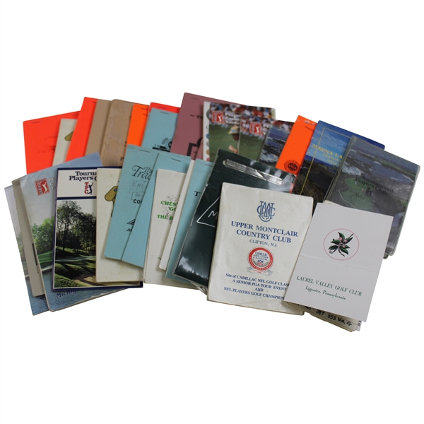 Thirty (30) 1980s/1990s Caddy Yardage/Green Books - Palmer Caddy Royce Nielson Collection
