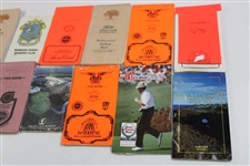Thirty (30) 1980s/1990s Caddy Yardage/Green Books - Palmer Caddy Royce Nielson Collection