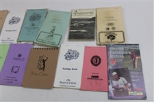 Thirty (30) 1980s/1990s Caddy Yardage/Green Books - Palmer Caddy Royce Nielson Collection