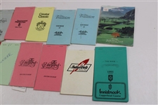 Thirty (30) 1980s/1990s Caddy Yardage/Green Books - Palmer Caddy Royce Nielson Collection