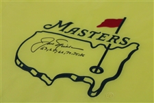 Jack Nicklaus Signed Masters Undated Embroidered Flag with Years Won JSA ALOA