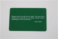 Arnold Palmer Signed 1991 PGA Tour Player Caddie ID Card - Nielson Collection