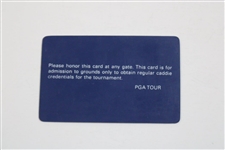Arnold Palmer Signed 1992 PGA Tour Player Caddie ID Card - Nielson Collection