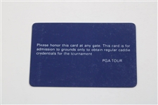 Arnold Palmer Signed 1994 PGA Tour Player Caddie ID Card - Nielson Collection