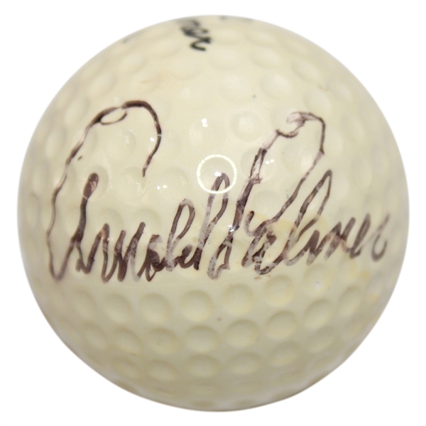 Arnold Palmer Signed Personal Used Palmer P Golf Ball - Nielson Collection JSA ALOA