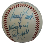 MLB/NFL Hall of Famers Sayers, Robinson, Bench, Ford & others Signed Rawlings Baseball JSA ALOA