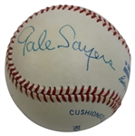 MLB/NFL Hall of Famers Sayers, Robinson, Bench, Ford & others Signed Rawlings Baseball JSA ALOA