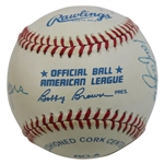 MLB/NFL Hall of Famers Sayers, Robinson, Bench, Ford & others Signed Rawlings Baseball JSA ALOA