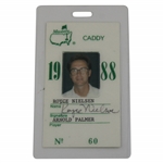 Arnold Palmer's 1988 Masters Tournament Caddy Badge #60 - Royce Nielson Collection