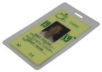 Arnold Palmer's 1989 Masters Tournament Caddy Badge #54 - Royce Nielson Collection