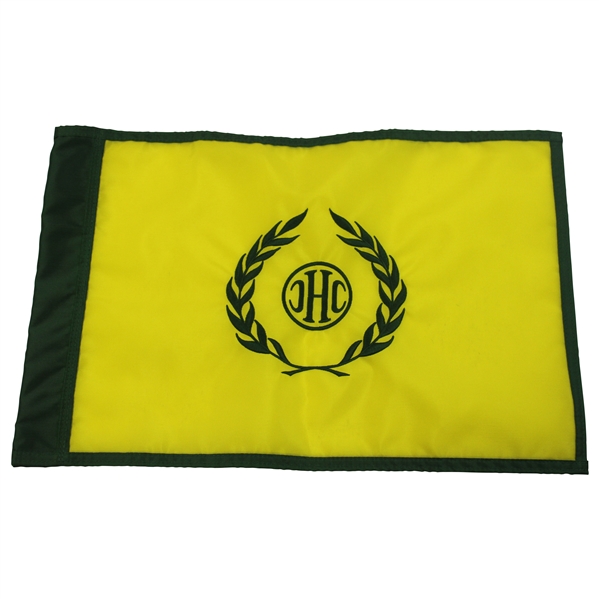 Hermitage CC (Palmer Final Win) Green & Yellow Course Flown Flag - Royce Nielson Collection