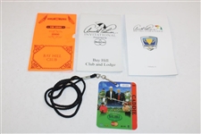 Misc. Bay Hill Items - Nestle Inv, Bay Hill Inv., Yardage Books, Shag Bag & more - Nielson Collection