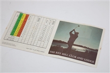 Gary Player Signed Scorecard with Two (2) Personal Used Black Knight Logo Golf Gloves - Nielson Collection