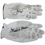 Mark O'Meara & Jim Furyk Signed Callaway Golf Gloves JSA ALOA