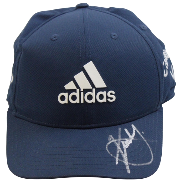 Xander Shauffele Signed Personal Blue Adidas Callaway Logo Hat JSA ALOA