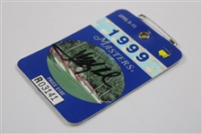 Jose Maria Olazabal Signed 1999 Masters Tournament SERIES Badge #R03141 JSA ALOA