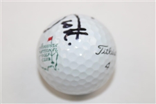 Adam Scott Signed Augusta National Golf Club Logo Golf Ball JSA ALOA