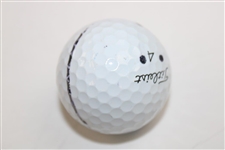Bernhard Langer Signed Titleist 4 Logo Golf Ball JSA ALOA