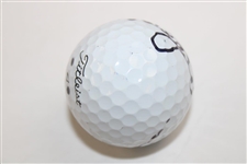 Bernhard Langer Signed Titleist 4 Logo Golf Ball JSA ALOA