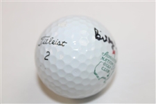 Billy Casper Signed Augusta National Golf Club Logo Golf Ball JSA ALOA