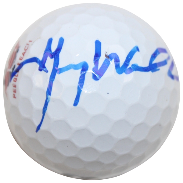 Gary Woodland Signed 2019 US Open at Pebble Beach Logo Golf Ball JSA ALOA