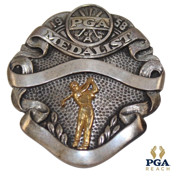 1958 PGA of America Medalist 10k Sterling Silver Score Medal - No Name