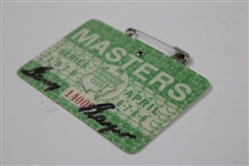 Gary Player Signed 1978 Masters Tournament SERIES Badge #14009 JSA ALOA