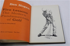 1957 Deluxe 1st Edition 'Ben Hogans Five Lessons' Book in Slip Case