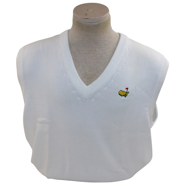 Augusta National Golf Shop Slazenger Vest White V-Neck - Large