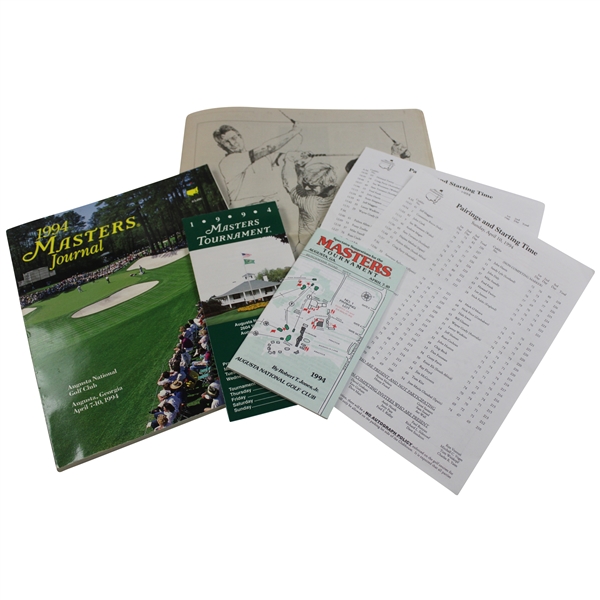 1994 Masters Journal, Pairing Sheets, Spectator Guide, & Advertising Supplement