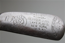 Seymour Dunn (3-Clubs) Left Hand Smooth Face Irons Mashie, Pitcher, Putter Lake Placid New York