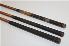 Seymour Dunn (3-Clubs) Left Hand Smooth Face Irons Mashie, Pitcher, Putter Lake Placid New York