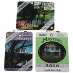 2004, 2006 & 2010 Masters Tournament SERIES Badges - Phil Mickelson Winner