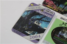 2004, 2006 & 2010 Masters Tournament SERIES Badges - Phil Mickelson Winner