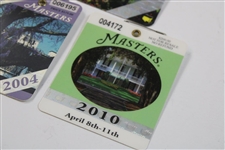 2004, 2006 & 2010 Masters Tournament SERIES Badges - Phil Mickelson Winner
