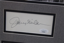 Johnny Miller Signed 1973 US Open Champion Cut Signature Framed Display JSA #VV80600