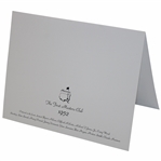 2002 Masters Champions Club Dinner Menu - Tiger Woods Host