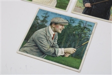 Three (3) Mecca Cigarettes Series Of Champion Athletes Golf Cards - Low, Weston & Douglas