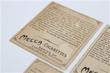 Three (3) Mecca Cigarettes Series Of Champion Athletes Golf Cards - Low, Weston & Douglas