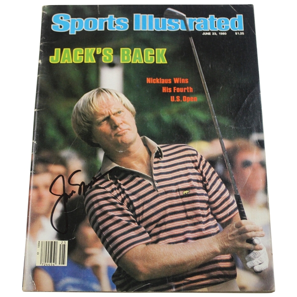 Jack Nicklaus Signed 1980 Sports Illustrated Magazine - June 23rd JSA ALOA