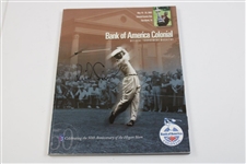 Annika Sorenstam Signed 2003 Colonial Program & Cut w/Scorecards & 'Go Annika' Pin JSA ALOA