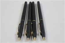 Four (4) Arnold Palmer Umbrella Logo Gold Tone Pen Set by Cross - Nielson Collection