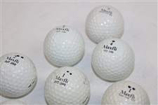Twenty (20) Arnold Palmer Personally Marked Golf Balls w/Bay Hill Shag Bag - Nielson Collection