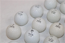 Twenty (20) Arnold Palmer Personally Marked Golf Balls w/Bay Hill Shag Bag - Nielson Collection