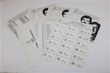 1986 Masters Pairing Sheets, Results, Newspapers & more - Royce Nielson Collection