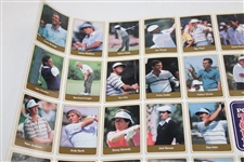 1986 Miller Press Uncut Card Sheet W/ Payne Stewart & Jack Nicklaus