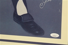 Mickey Mantle Signed 'The Mighty Mick Of 56' w/ Triple Crown Insc. Poster Full JSA #XX99229
