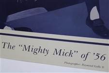 Mickey Mantle Signed 'The Mighty Mick Of 56' w/ Triple Crown Insc. Poster Full JSA #XX99229