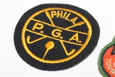 US National Senior Open, Philadelphia PGA (x3) & Florida Citrus Open Golf Patches